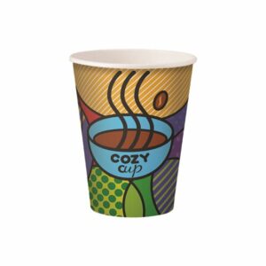 ΠΟΤΗΡΙΑ ΧΑΡΤΙΝΑ ΜΟΝΟΥ ΤΟΙΧΩΜΑΤΟΣ COZY CUP