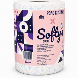 ΡΟΛΟ ΧΑΡΤΙ ΚΟΥΖΙΝΑΣ SOFTY'S DECOR 560GR 60 ΜΕΤΡΑ (6ΡΟΛΑ/ΚΙΒ)