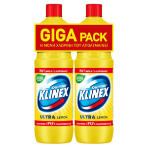 ΧΛΩΡΙΝΗ ΠΑΧΥΡΕΥΣΤΗ KLINEX GIGA PACK 2X1250ml ΚΙΤΡΙΝΗ (6ΤΕΜ/ΚΙΒ)