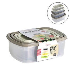 ΦΑΓΗΤΟΔΟΧΕΙΟ EASYBOX ΟΡΘΟΓΩΝΙΟ ΣΕΤ 4ΤΜΧ