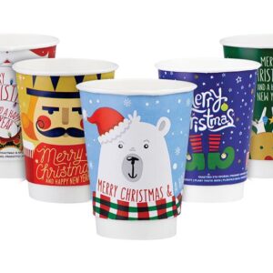 ΠΟΤΗΡΙ ΔΙΠΛΟΤΟΙΧΟ ΧΡΙΣΤΟΥΓΕΝΝΑ "MERRY CHRISTMAS MIX" 16oz 25ΤΕΜ(25X20TEM/KIB)