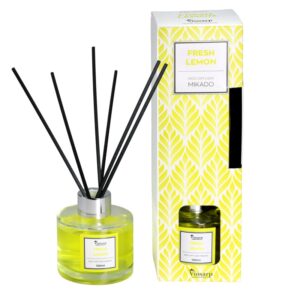 ΑΡΩΜΑΤΙΚΟ ΧΩΡΟΥ ΜΕ STICKS COTTON-LEMON 100ML (6TEM/KIB)