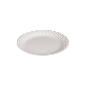 ΠΙΑΤΑ ΧΑΡΤΙΝΑ ΛΕΥΚΑ 18cm 100TEM VALUE PACK (10TEM/KIB)