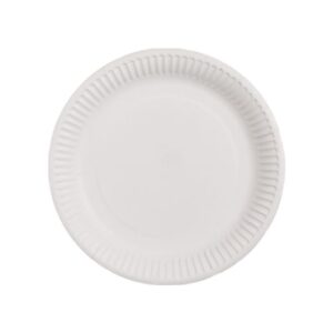 ΠΙΑΤΑ ΧΑΡΤΙΝΑ ΛΕΥΚΑ 23cm 100TEM VALUE PACK (10TEM/KIB)