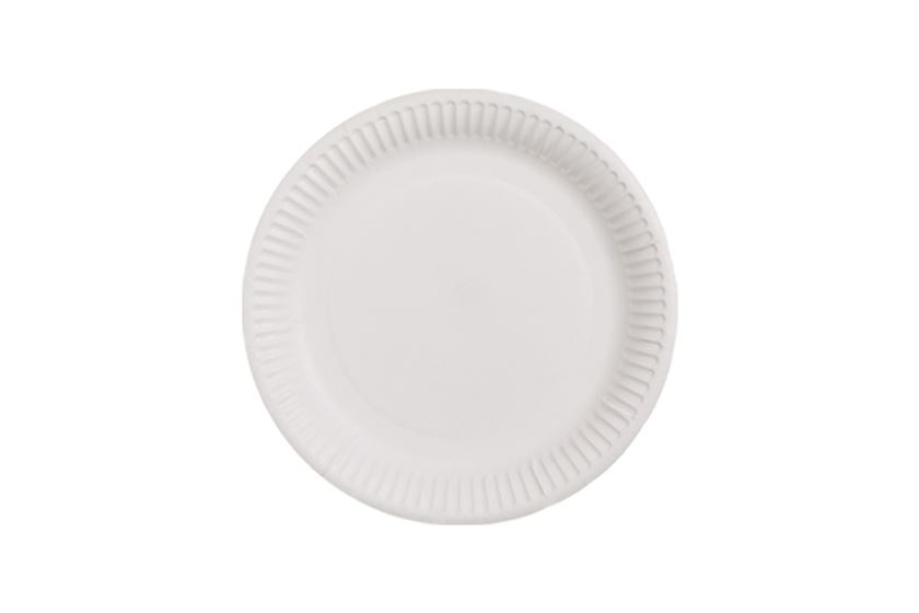 ΠΙΑΤΑ ΧΑΡΤΙΝΑ ΛΕΥΚΑ 23cm 100TEM VALUE PACK (10TEM/KIB)
